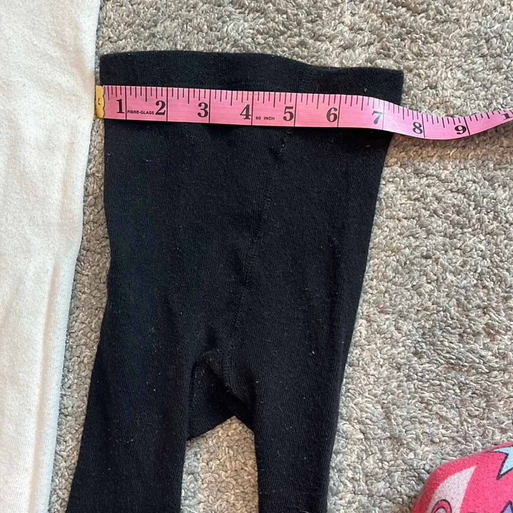 Black and White Tights for Little Girls